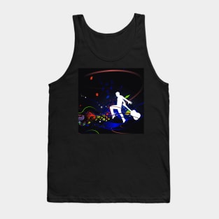 Music Love Digital Art Tank Top